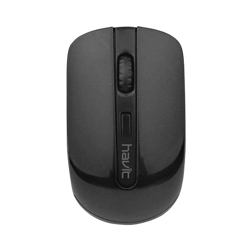 Wireless Mouse Havit HV-MS989GT, 800-1600dpi, 4 buttons, Ambidextrous, 1xAA, 2.4Ghz, Black фото
