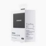 2.0TB (USB3.2/Type-C) Samsung Portable SSD T7 , Grey (85x57x8mm, 58g, R/W:1050/1000MB/s) фото
