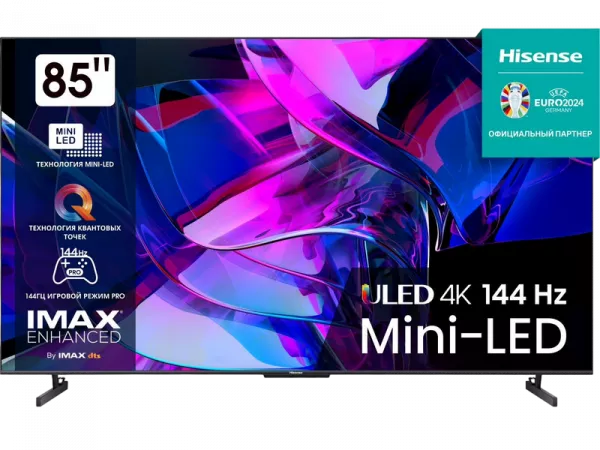 214445 85" Hisense 85U7KQ, Mini LED 3840x2160, VIDAA OS, Gray