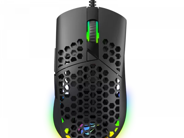 Gaming Mouse Havit MS1036, 1200-7200dpi, 7 buttons, Ergonomic, Programmable, RGB, 83g, 1.6m, USB, Black фото