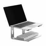 Notebook Riser Gembird NBS-D1-01, up to 15.6'', Aluminum, Silicone pad, up to 5kg, Silver фото