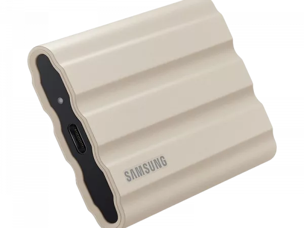 2.0TB Samsung Portable SSD T7 Shield Beige, USB-C 3.1 (88x59x13mm, 98g,R/W:1050/1000MB/s, IP65) фото