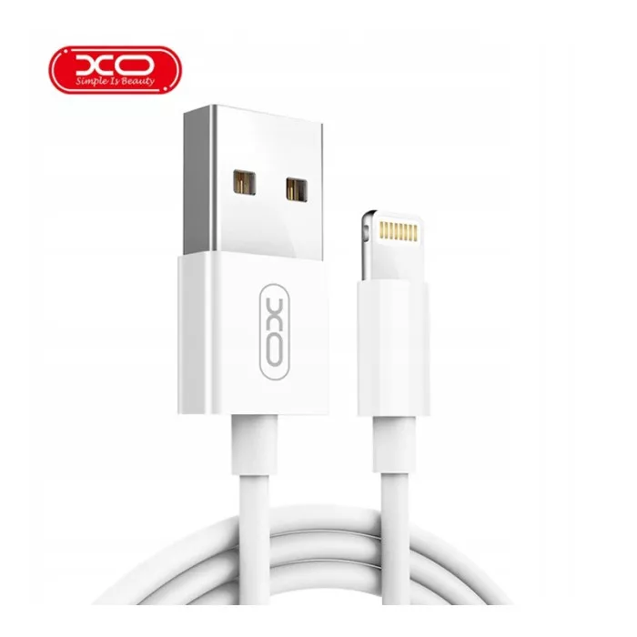 Lightning Cable XO, NB47 copy original cable, White фото