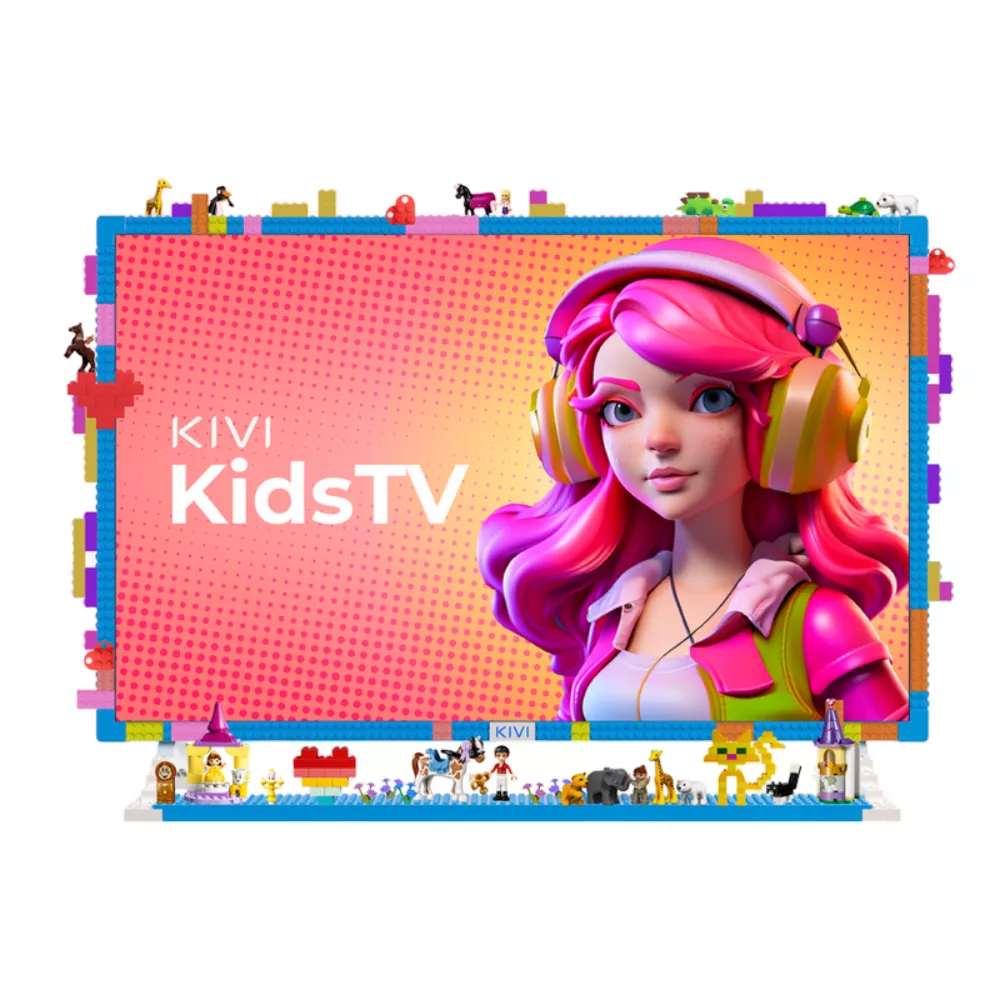 213377 32" KIVI KidsTV, 1920x1080 FHD, Android TV, Blue