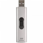 .512GB Transcend Portable SSD ESD320A Silver, USB-A 3.1 10Gbps, Metallic Capless/Slider (68.2x19.7x9.5 mm, 26g, R/W:1050/950 MB/s, 3D-NAND flash) фото