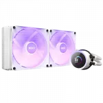AIO Liquid Cooling NZXT Kraken 280 RGB White (34.5dB, 90.8CFM, 2x140mm, 500-1500RPM, LCD 1.54", CAM) фото