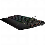 Gaming Keyboard Asus ROG Strix Scope II RX, Mechanical, Optical SW, RX Red, Maro, RGB, IP57, Sound-dampening foam, Wrist rest, 2m, USB, EN, Black фото