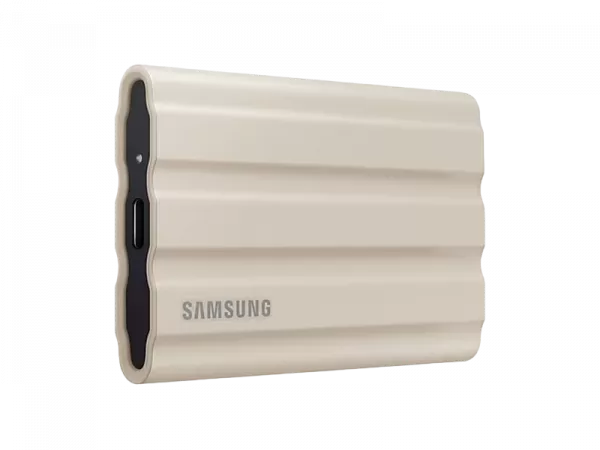 1.0TB Samsung Portable SSD T7 Shield Beige, USB-C 3.1 (88x59x13mm, 98g,R/W:1050/1000MB/s, IP65) фото